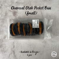 Charcoal Otah Pocket Bun (Small) / 木炭奥塔包小的 (1 packet 6 pieces)