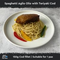 Spaghetti Aglio Olio w/ Cod Fillet (Teriyaki / Black Pepper)
